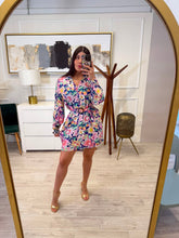Cargar imagen en el visor de la galería, ROSALIE - Vestido corto estampado