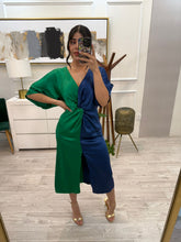Cargar imagen en el visor de la galería, EDITH - Vestido midi bicolor
