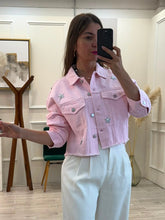 Cargar imagen en el visor de la galería, GABRIELA - Chamarra rosa estrellas