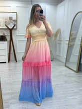 Cargar imagen en el visor de la galería, BENICIA - Maxi vestido degradado multicolor