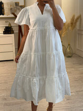 Cargar imagen en el visor de la galería, TAMARA - Maxi vestido blanco