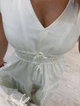 Cargar imagen en el visor de la galería, PERLA - Maxi vestido blanco