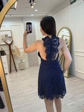 Cargar imagen en el visor de la galería, MARISTELLA - Vestido azul marino