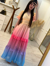 Cargar imagen en el visor de la galería, EVANIA - Maxi vestido multicolor