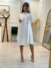 Cargar imagen en el visor de la galería, CORDELIA - Vestido midi blanco