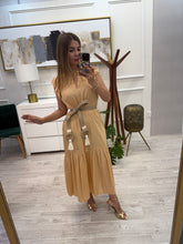 Cargar imagen en el visor de la galería, ALTEA - Maxi vestido paja