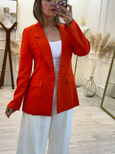 Cargar imagen en el visor de la galería, JOHARI - Blazer naranja