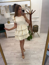 Cargar imagen en el visor de la galería, ORIANA - Vestido corto beige