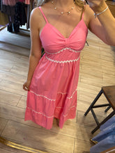 Cargar imagen en el visor de la galería, LUZ - Maxi vestido rosa tirantes