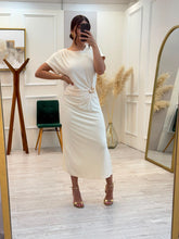 Cargar imagen en el visor de la galería, ROBIN - Maxi vestido avena
