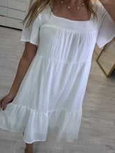 Cargar imagen en el visor de la galería, DEVON - Vestido corto blanco
