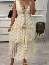 Cargar imagen en el visor de la galería, JOSEFINA - Maxi vestido hueso