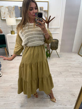 Cargar imagen en el visor de la galería, BILLIE - Maxi vestido verde