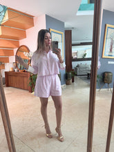 Cargar imagen en el visor de la galería, ENYA - Set blusa y short rayas rosa