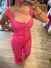 Cargar imagen en el visor de la galería, ADERYN - Set blusa y pantalon fucsia
