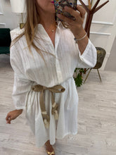 Cargar imagen en el visor de la galería, MANON - Vestido midi blanco