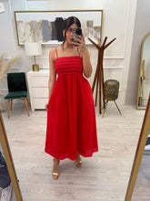 Cargar imagen en el visor de la galería, NORIELLE - Maxi vestido rojo tirantes
