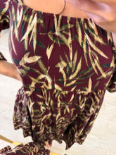 Cargar imagen en el visor de la galería, NAYELI - Vestido estampado hojas