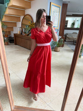 Cargar imagen en el visor de la galería, APRIL - Maxi vestido rojo