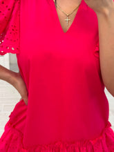 Cargar imagen en el visor de la galería, ALEJANDRA - Vestido corto rojo