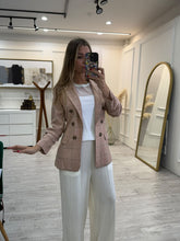 Cargar imagen en el visor de la galería, YARETZI - Blazer khaki cuadros