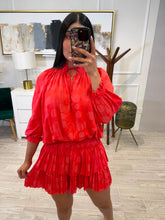 Cargar imagen en el visor de la galería, GILLIAN - Vestido corto rojo