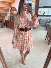 Cargar imagen en el visor de la galería, TEODORA - Vestido corto estampado