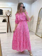 Cargar imagen en el visor de la galería, ALEXA maxi vestido geométrico.