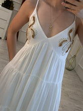 Cargar imagen en el visor de la galería, ROSANGELA - Maxi vestido blanco tirantes