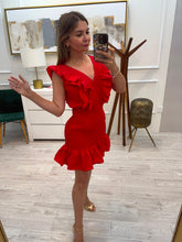 Cargar imagen en el visor de la galería, MURIEL - Vestido corto rojo
