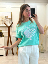 Cargar imagen en el visor de la galería, AMY - Playera menta cuello redondo
