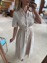 Cargar imagen en el visor de la galería, VALERIA - Maxi vestido beige
