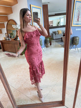 Cargar imagen en el visor de la galería, DELYTH - Vestido midi encaje