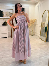 Cargar imagen en el visor de la galería, KENNY - Maxi vestido rayado