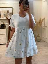 Cargar imagen en el visor de la galería, ROSALIA - Vestido corto blanco