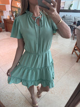 Cargar imagen en el visor de la galería, DIONE - Vestido corto verde
