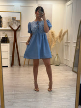 Cargar imagen en el visor de la galería, SANDRA - Vestido corto azul