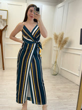 Cargar imagen en el visor de la galería, ROSARIO - Maxi vestido rayas tirantes