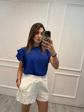 Cargar imagen en el visor de la galería, CAYETANA - Blusa azul rey