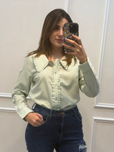 Cargar imagen en el visor de la galería, NORA - Blusa menta manga larga