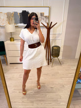 Cargar imagen en el visor de la galería, AMINTA - Vestido corto blanco