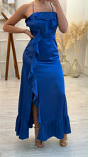 Cargar imagen en el visor de la galería, JOELLE - Maxi vestido azul