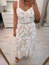 Cargar imagen en el visor de la galería, REGINA - Maxi vestido blanco floral
