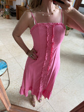 Cargar imagen en el visor de la galería, DANETTE - Maxi vestido rosa tirantes