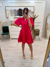 Cargar imagen en el visor de la galería, DANESSA - Vestido corto rojo