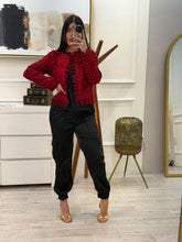 Cargar imagen en el visor de la galería, ANABEL - Blazer tweed rojo