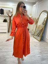 Cargar imagen en el visor de la galería, GIULIANA - Vestido midi camisero