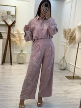 Cargar imagen en el visor de la galería, DARLENE - Set pantalon y blusa rosa