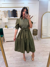 Cargar imagen en el visor de la galería, NILA - Maxi vestido olivo