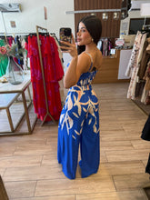 Cargar imagen en el visor de la galería, POLETTE - Set blusa y pantalón azul